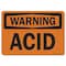 Signmission Safety Sign, OSHA Warning, 3.5" Height, 5" Width, Acid, Landscape OS-WS-D-35-L-19641 - alternate 1